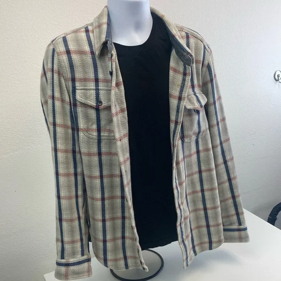 Plaid Button-Up Outerknown blanket Shirt - Picture 1 of 6